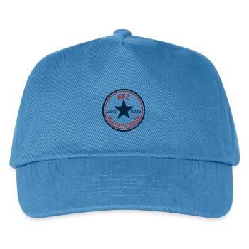 KFZ Mechatroniker 2025 Badge - Kinder Basecap - Pfauenblau - Vorne