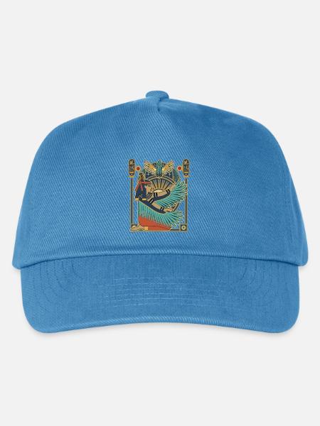MAAT Göttin der Gerechtigkeit - Kinder Basecap - Pfauenblau