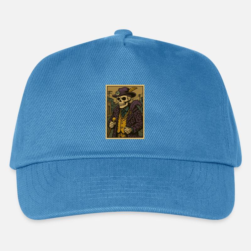Ghetto Zuhälter Arzt Skelett - Kinder Basecap - Pfauenblau
