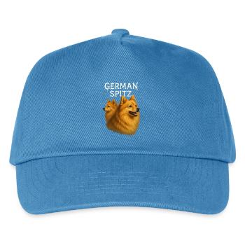 Deutsche Spitze - Kinder Basecap - Pfauenblau - Vorne