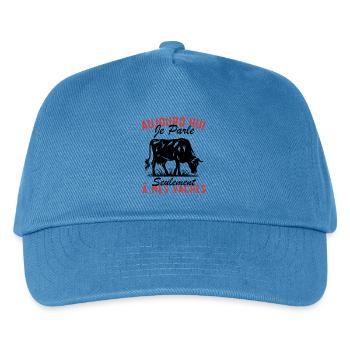 Today I only talk to my cows - Kids’ Baseball Cap - peacock-blue - Front