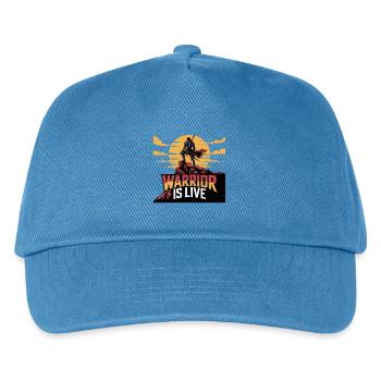 Guerrier sur la falaise coucher de soleil - Casquette de baseball Enfant - bleu paon - Devant