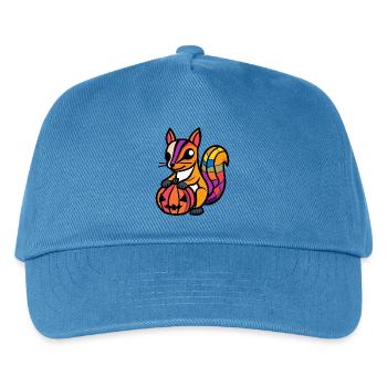 Écureuil Halloween Zombie - Casquette de baseball Enfant - bleu paon - Devant