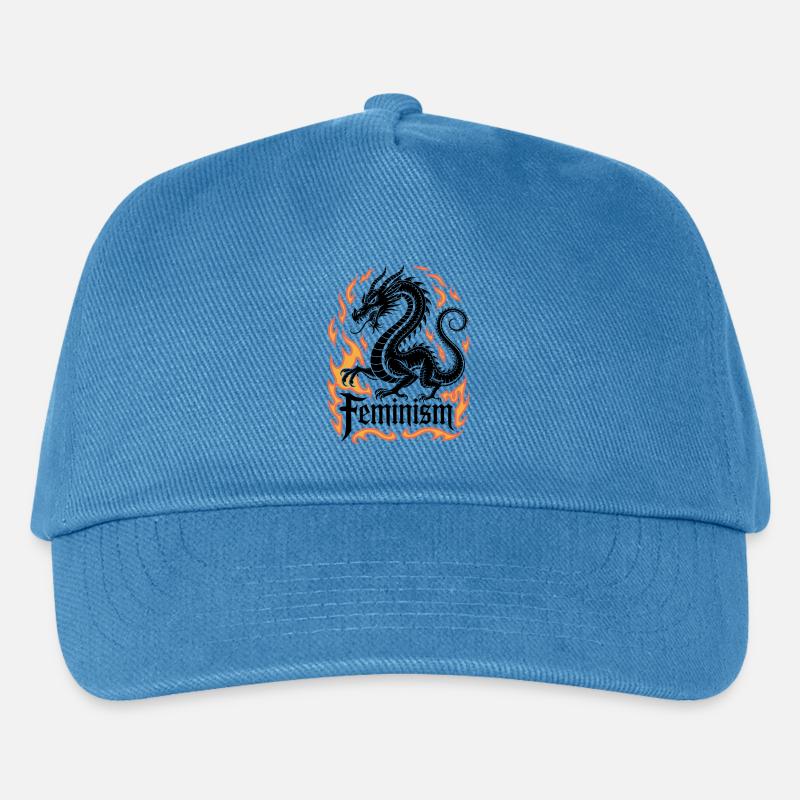 Flammenring Feuerrahmen - Kinder Basecap - Pfauenblau