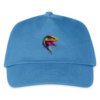 Raptor Velociraptor Dinosaur Dino Raptors - Kids’ Baseball Cap - peacock-blue - Front
