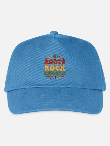 Roots Rock Reggae - Kinder Basecap - Pfauenblau