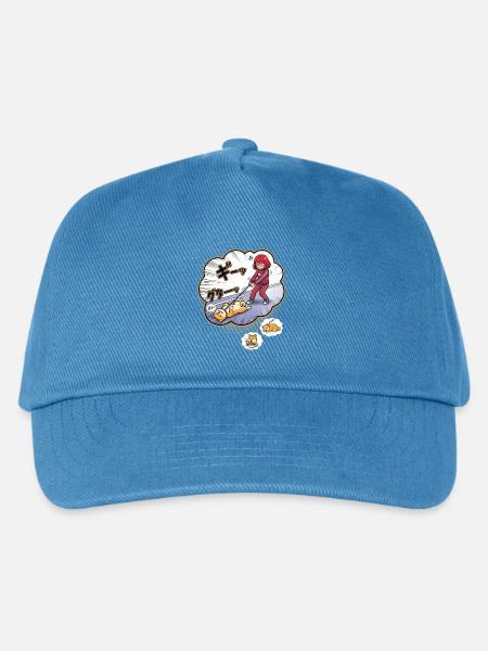 Wütende Halterin vs Schlafender Hund - Kinder Basecap - Pfauenblau