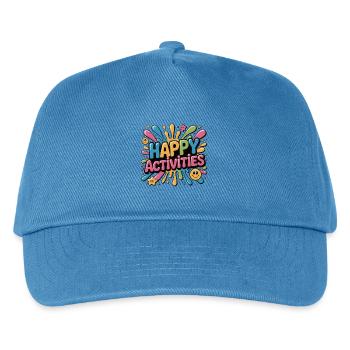 Happy Activities Splash Burst - Kids’ Baseball Cap - peacock-blue - Front