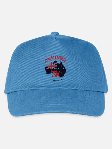 Logo Australia - Kinder Basecap - Pfauenblau