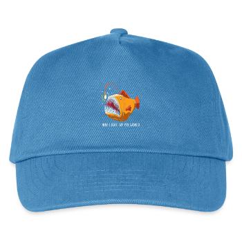 Anglerfisch - Kinder Basecap - Pfauenblau - Vorne
