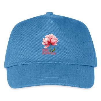 She Blooms With Power - Kinder Basecap - Pfauenblau - Vorne