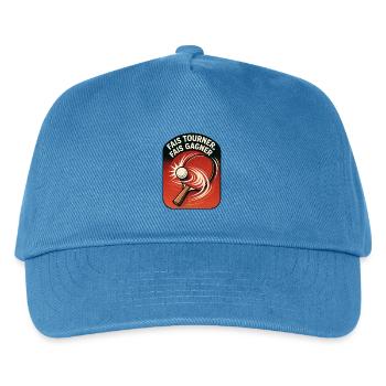 Spin Make Win - Ping Pong - Kids’ Baseball Cap - peacock-blue - Front