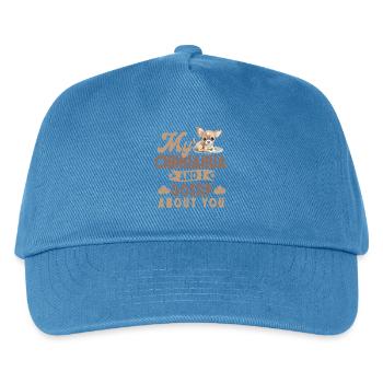 Chihuahua Chihuahueño My Chihuahua - Kids’ Baseball Cap - peacock-blue - Front