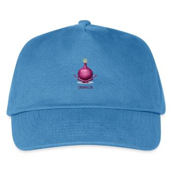 OMMMNION – Meditierende Zwiebel - Kinder Basecap - Pfauenblau - Vorne