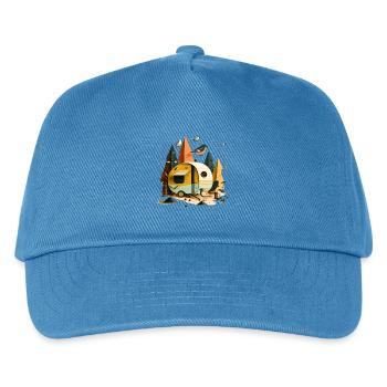 Caravan In The Forest - Kids’ Baseball Cap - peacock-blue - Front