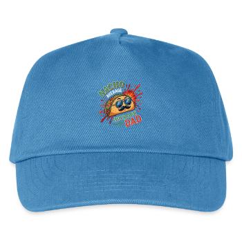 Nacho Average Average Dad Humor Design - Kids’ Baseball Cap - peacock-blue - Front