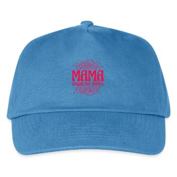 Mom Heroine of Everyday Retro Floral Design - Kids’ Baseball Cap - peacock-blue - Front