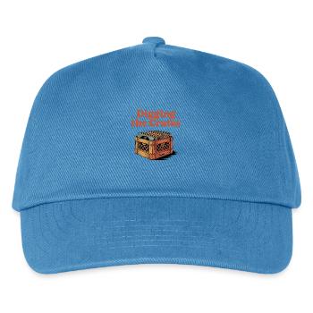 Record Box Motif in Retro Style - Kids’ Baseball Cap - peacock-blue - Front