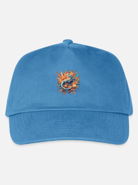 Eidechsen Eidechse - Kinder Basecap - Pfauenblau
