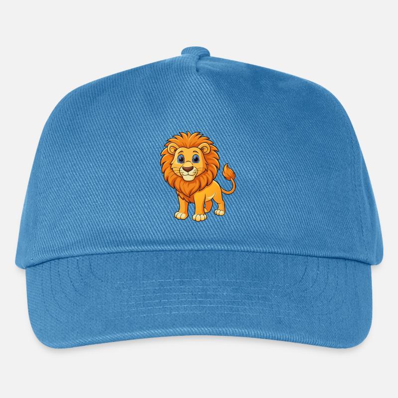 Löwe - Kinder Basecap - Pfauenblau