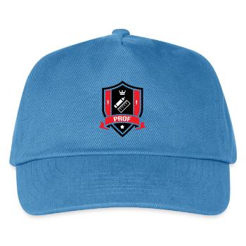 Akademisches Wappen Professor Couronne - Kinder Basecap - Pfauenblau - Vorne