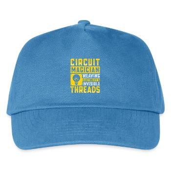 Electrician, Electronics Technician, Electrician - Kids’ Baseball Cap - peacock-blue - Front