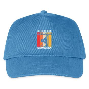 Electrician, Electronics Technician, Electrician - Kids’ Baseball Cap - peacock-blue - Front