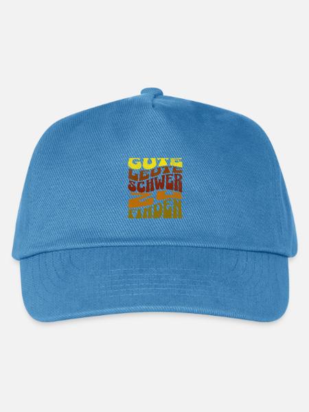 Gute Leute - Schwer zu finden Retro Shirt  - Kinder Basecap - Pfauenblau