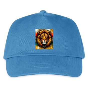 lion - Kids’ Baseball Cap - peacock-blue - Front