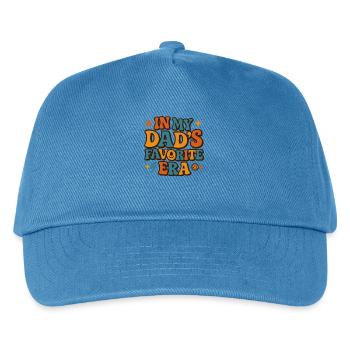 In My Dad's Favorite Era Tochter Familien Humor - Kinder Basecap - Pfauenblau - Vorne