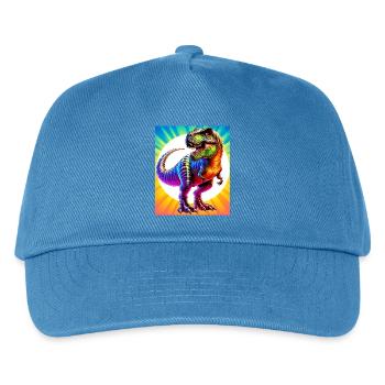 dinosaur - Kids’ Baseball Cap - peacock-blue - Front
