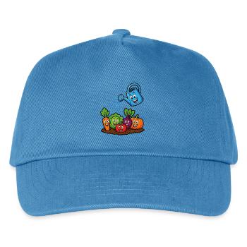 Happy Garden Vegetables Gießen Kawaii - Kinder Basecap - Pfauenblau - Vorne