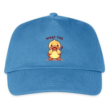 What The - Kids’ Baseball Cap - peacock-blue - Front