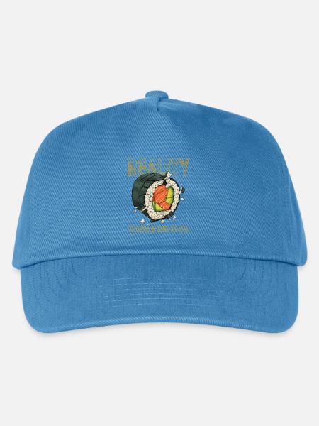 Sushi Roll Reality Innerer Geschmack - Kinder Basecap - Pfauenblau