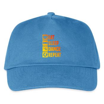 Gift idea for the breakdancer with break dance - Kids’ Baseball Cap - peacock-blue - Front