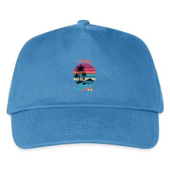 Team Zrce Sunset Beach - Kids’ Baseball Cap - peacock-blue - Front