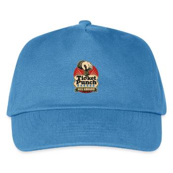 Train Conductor Ticket Punch All Aboard Railroad A - Kids’ Baseball Cap - peacock-blue - Front