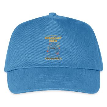 Breakfast Crew Coffee Brunch Pancake Bacon Food - Kids’ Baseball Cap - peacock-blue - Front