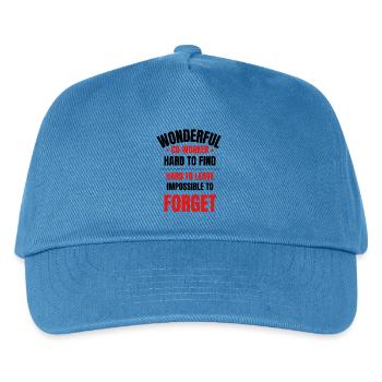 Abschiedsgeschenk eines Kollegen - Kinder Basecap - Pfauenblau - Vorne