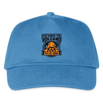 Rise Above Puy de Dôme Cycling - Kids’ Baseball Cap - peacock-blue - Front