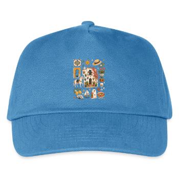 Andalusia | Sun, olives & joie de vivre - Kids’ Baseball Cap - peacock-blue - Front