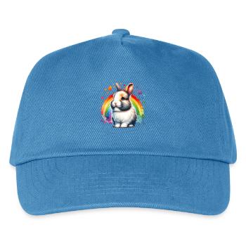 Dwarf Rabbit Motif - Kids’ Baseball Cap - peacock-blue - Front