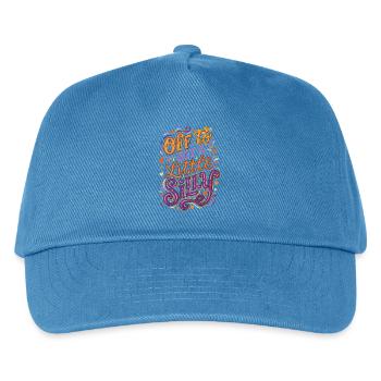 Off To Get A Little Silly - Kids’ Baseball Cap - peacock-blue - Front