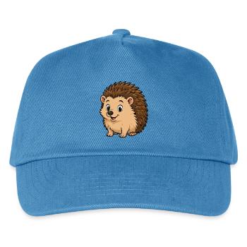 Cuddly Hedgehog Cartoon - Kids’ Baseball Cap - peacock-blue - Front
