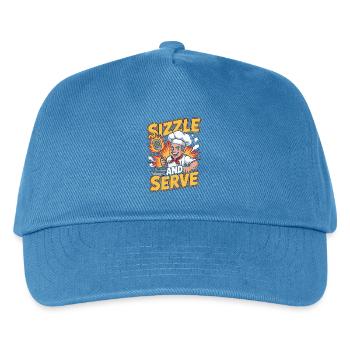 Restaurant Chef Sizzle And Serve Culinary Arts - Kids’ Baseball Cap - peacock-blue - Front