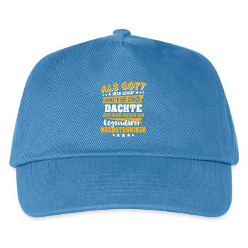 Mechatroniker Sprüche - Kinder Basecap - Pfauenblau - Vorne