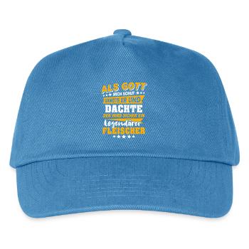 Fleischer Sprüche - Kinder Basecap - Pfauenblau - Vorne