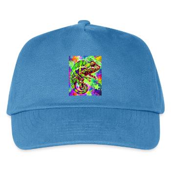chameleon - Kids’ Baseball Cap - peacock-blue - Front