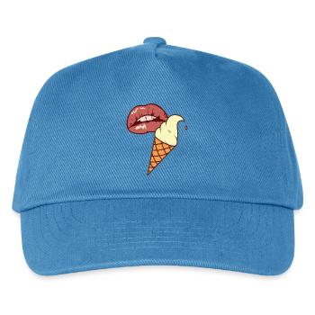 Eis Pop Art Sommer Lippen - Kids’ Baseball Cap - peacock-blue - Front