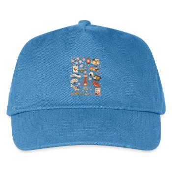 Tokyo | Sakura, Ramen & Big City - Kids’ Baseball Cap - peacock-blue - Front